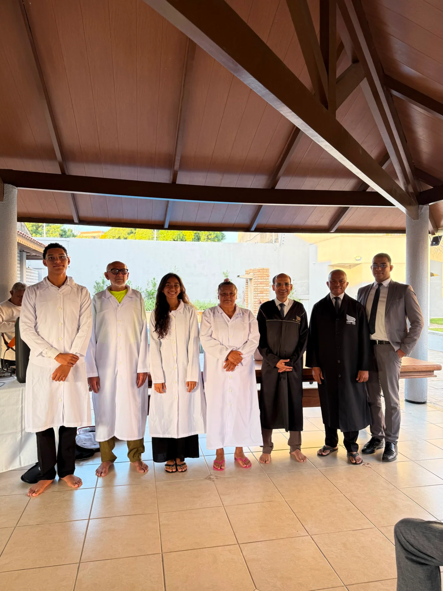 Primeiro batismo na sede, marca a história da União Norte-Nordeste