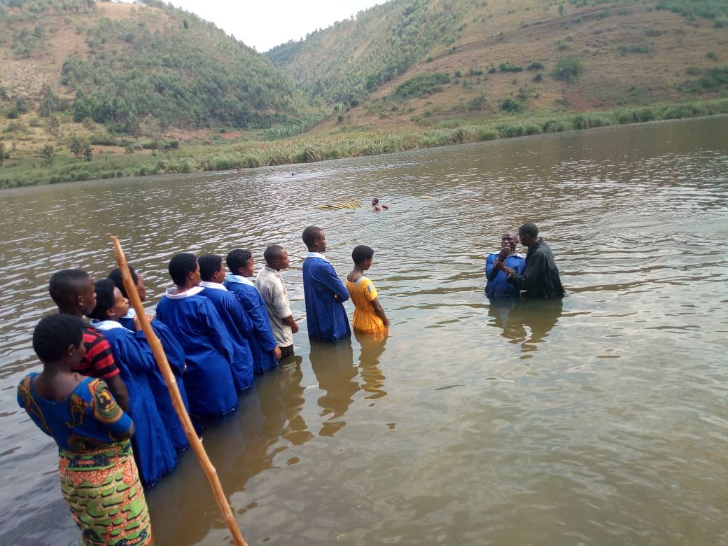 Kigali Church Reopens and Holds Baptism