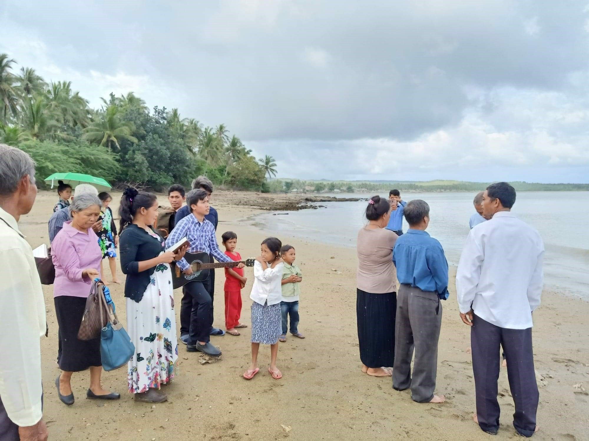 Baptism in Pugawan, Philippines