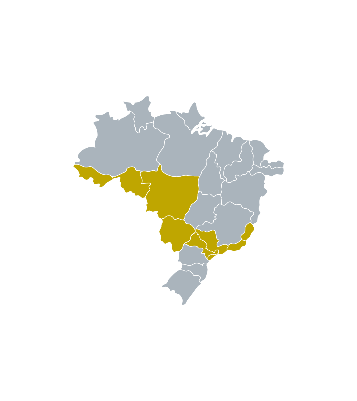 União Sudoeste - Mapa Brasil